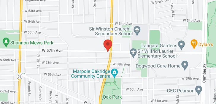 map of 1010 W 57TH AVENUE